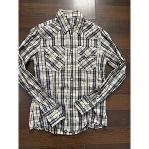 true religion western shirt large snap button Men’s Sz Small